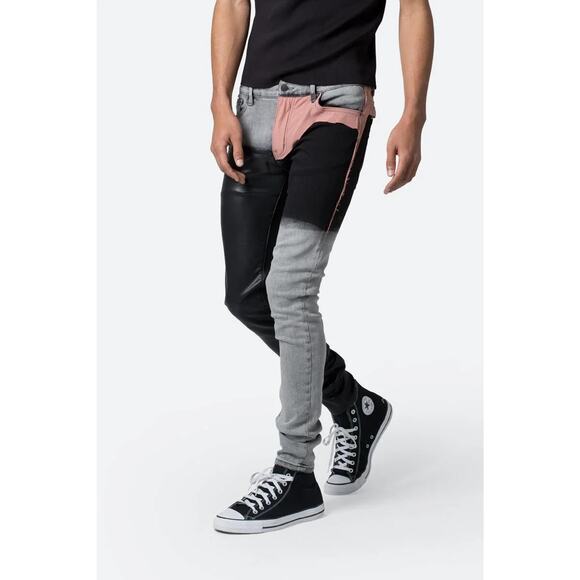 MNML Jeans 36 MEN Multicolor PATCHED SKINNY DENIM X596 Five Pocket Cotton Blend - Picture 5 of 11